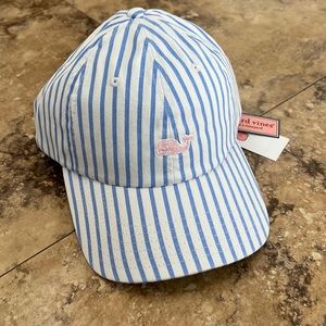 Vineyard Vines | Blue and White Stripped Baseball Hat